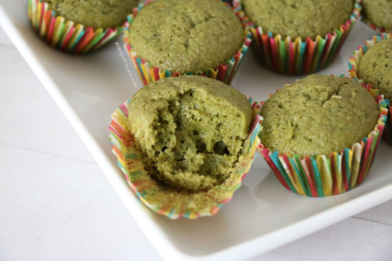 MATCHA MUFFINS (DAIRYFREE, VEGAN, NUTFREE) ALLERGIC PRINCESS