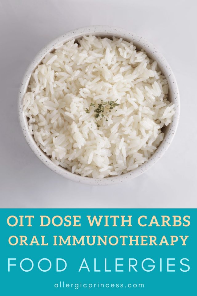 food allergy oit dose with carbs