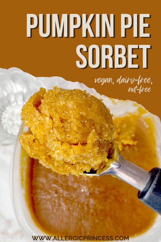 vegan pumpkin pie sorbet